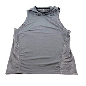 Adidas Men's Gray Sleeveless Climalite Training Hoody Tee  Sz S NWT